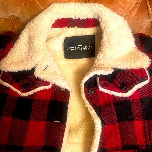 Marc Jacobs, Country Western, Lumberjack Jacket w Elegant Puff Shoulders, Small - Picture 3 of 10